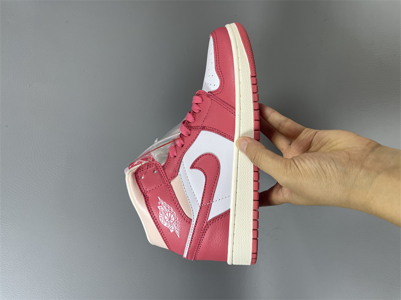 Women Running Weapon Air Jordan 1 Red/White Shoes 488